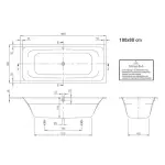 Ванна акрилова Villeroy & Boch Targa Style 180х80 (UBA180FRA2V-01) - Фото 3