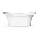 Ванна зі штучного каменю PAA Bel Canto, що окремо стоїть, 180х85 см, Glossy Alpine White (VABEL_00) - Фото 2