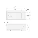 Ванна зі штучного каменю PAA INFINITY 179.5х79.5 з панелями, що окремо стоїть, Matte White (VAINFS_00) - Фото 3