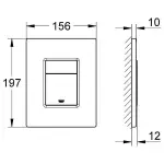 Клавіша змиву Grohe Skate Cosmopolitan (38732AL0) - Фото 4
