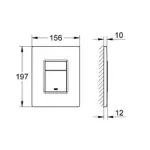 Інсталяція для унітазу+Клавіша змиву Grohe Rapid SL+Grohe Skate Cosmopolitan (3884000G+38732000) - Фото 3