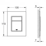 Клавіша змиву Grohe Skate Cosmopolitan S (37535AL0) - Фото 2