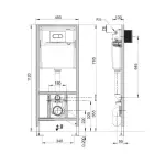 Инсталляция для унитаза с кнопкой Sanit Ineo Plus (90.502.00.S019) - Фото 2