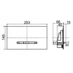 Клавіша змиву Villeroy&Boch ViConnect, антрацит матовий (922169D8) - Фото 3