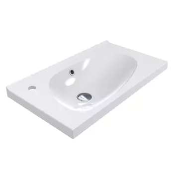 Умивальник накладний, врізний Miraggio Titania, 39,6х69,5&#8230; - Фото №1