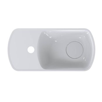 Умивальник підвісний Miraggio Helix R, 45х22, білий… - Фото №2