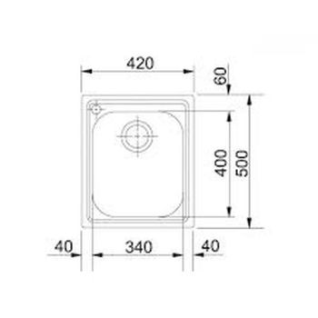 Кухонна мийка Franke Armonia AMX 610, накладна, отвір&#8230; - Фото №2