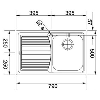 Кухонна мийка Franke Logica line LLX 611-79, накладна,&#8230; - Фото №2