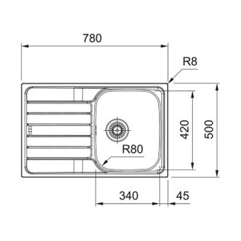 Кухонна мийка Franke Spark SKL 611-78, з крилом, нерж.сталь&#8230; - Фото №2