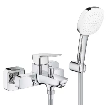 Смеситель для ванны Grohe Cubeo, однорычажный, с душевым&#8230; - Фото №1