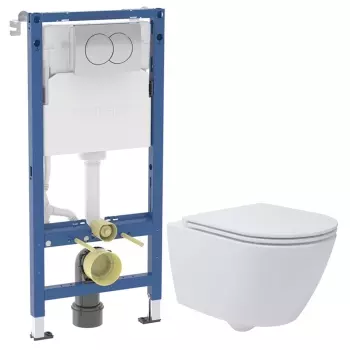 Комплект унитаза подвесного с тонкой крышкой Waterway&#8230; - Фото №1