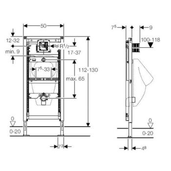 Інсталяція прихованого монтажу Geberit Duofix (111.616.00.1)