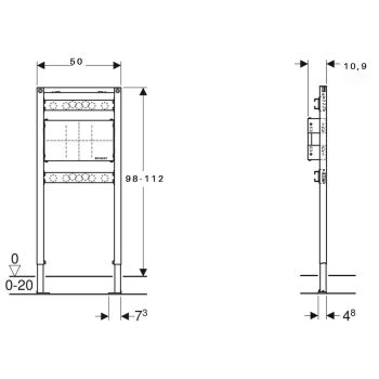 Система інсталяції для змішувачів прихованого монтажу Geberit Duofix (111.780.00.1)