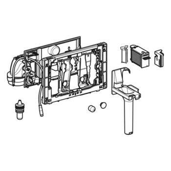 Модуль Geberit DuoFresh з ручним керуванням та приймачем для циліндриків, для змивного бачка, хром глянсовий (115.051.21.2)