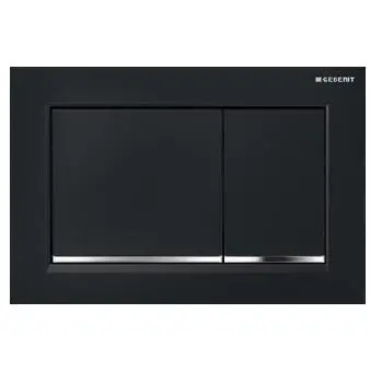 Клавіша змиву Geberit Omega30 пластик, чорний/глянсовий&#8230; - Фото №1