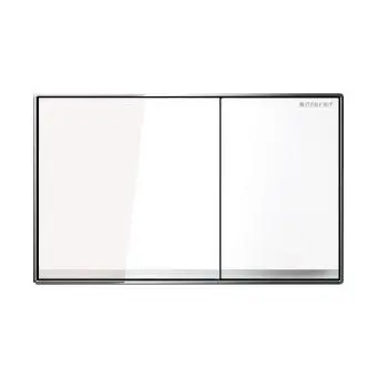 Клавиша смыва Geberit Sigma60 стекло, белое (115.640.SI.1) - Фото №1