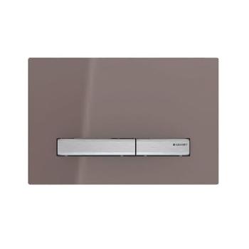 Клавіша змиву Geberit Sigma50 скло, умбра (115.788.SQ.2)