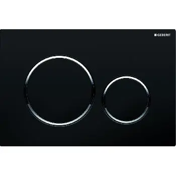 Кнопка чорний/хром глянсовий/чорний Geberit Sigma20&#8230; - Фото №1