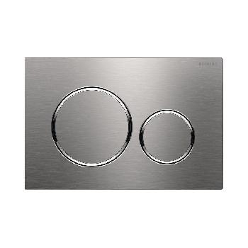 Клавіша змиву Geberit Sigma20 нержавіюча сталь, матова/полірована/матова (115.882.SN.1)