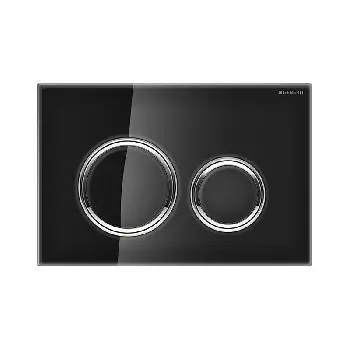 Клавіша змиву Geberit Sigma21 скло, чорний (115.884.SJ.1) - Фото №1