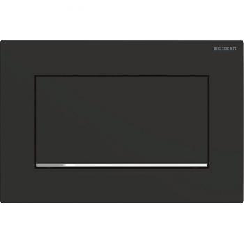 Клавіша змиву Geberit Sigma30 із системою змив/стоп, чорний матовий/глянцевий хром/чорний матовий (115.893.14.1)