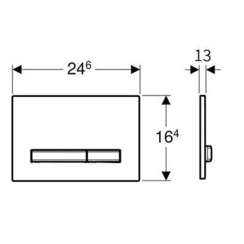 Клавіша змиву Geberit Sigma50 (115.671.11.2)