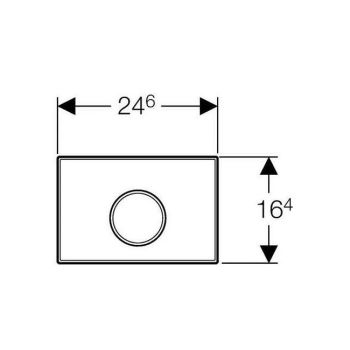 УЦІНКА: Клавіша змиву Geberit Sigma 10, білий/хром,… - Фото №2
