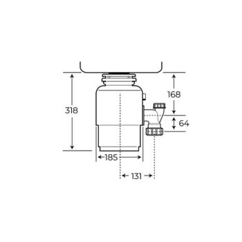 Подрібнювач харчових відходів Teka TR 750 (115890014) - Фото №2
