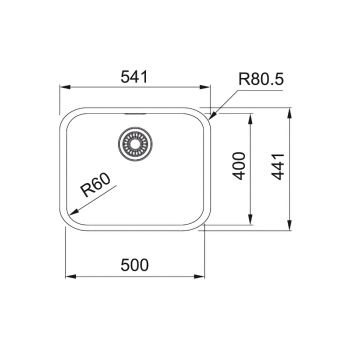 Кухонна мийка Franke Smart SRX 110-50, під стільницю,&#8230; - Фото №2