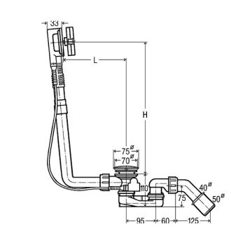Злив-перелив Viega Multiplex Visign M5, хром (138561) - Фото №2