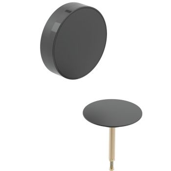 Декоративний комплект Geberit Split, d52, для зливу-переливу для ванни з поворотним механізмом, чорний матовий (150.300.14.1)