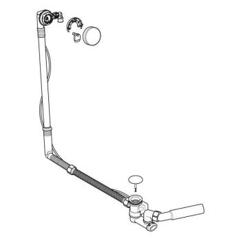 Злив-перелив для ванни Geberit з поворотним механізмом… - Фото №2