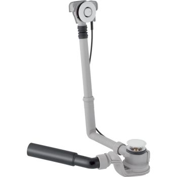 Злив-перелив для ванни Geberit з кнопкою PushControl, d52, довжина 26 см, з декоративним комплектом, хром (150.755.21.6)