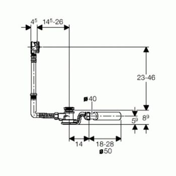 Злив перелив, накладки хром Geberit (150.755.21.1) - Фото №2