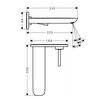 Смеситель для раковины Hansgrohe PuraVida СМ (15085400) - Фото №2