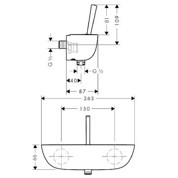 Змішувач для душу Hansgrohe PuraVida (15672000) - Фото №2