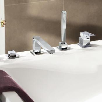 Змішувач для ванни Grohe Eurocube на 4 отвори (19897001) - Фото №2