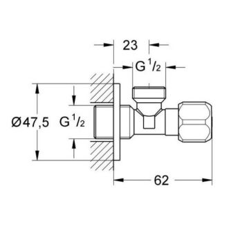 Универсальный угловой вентиль 1/2 – 1/2 Angle Valve… - Фото №2