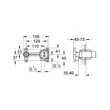 Встраиваемая часть смесителя для раковины Grohe Grandera… - Фото №2
