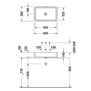 Умивальник накладний Duravit Vero Air 60 см, білий&#8230; - Фото №2