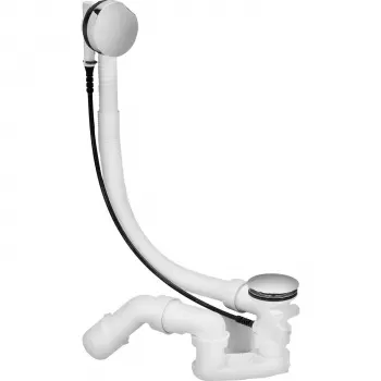 Сифон для ванны Viega Simplex слив/перелив, белый/хром&#8230; - Фото №1