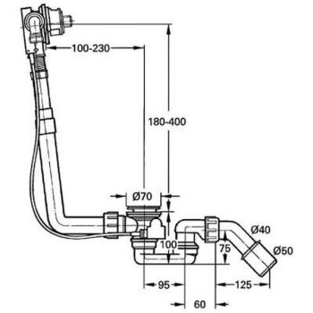 Наливний, зливний та переливний гарнітур Grohe Talentofill… - Фото №2