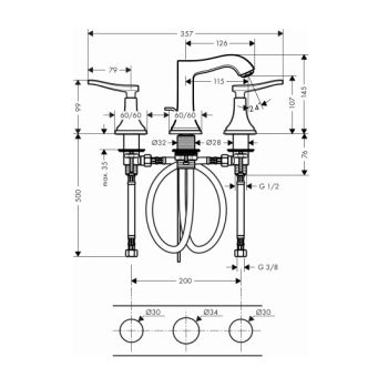 Смеситель для раковины Hansgrohe Metropol Classic… - Фото №2