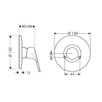 Смеситель для душа Hansgrohe Focus (31967000) - Фото №2