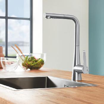 Смеситель для мойки GROHE Zedra с выдвижным аэратором… - Фото №2