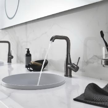 Змішувач для умивальника Grohe Essence L з донним… - Фото №2