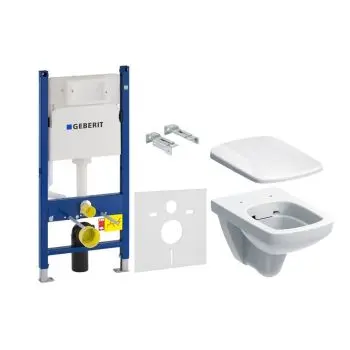 Комплект инсталляции Geberit Duofix 3в1 + унитаз Geberit… - Фото №1
