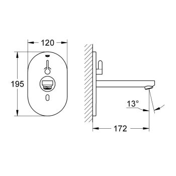 Змішувач для умивальника Grohe Eurosmart Cosmopolitan… - Фото №2