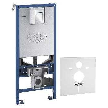 Система інсталяції для підвісного унітазу GROHE Rapid SLX з панеллю змиву Skate Cosmopolitan S (39603000)