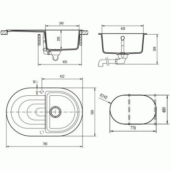 Кухонна мийка Teka Perla 45 B-TG з матеріалу Tegranit&#8230; - Фото №2